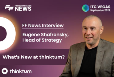 Interview ad with thinktum's Eugene Shafronsky Head of Strategy at thinktum, with the FF News, thinktum and ITC Vegas 2022 logo.